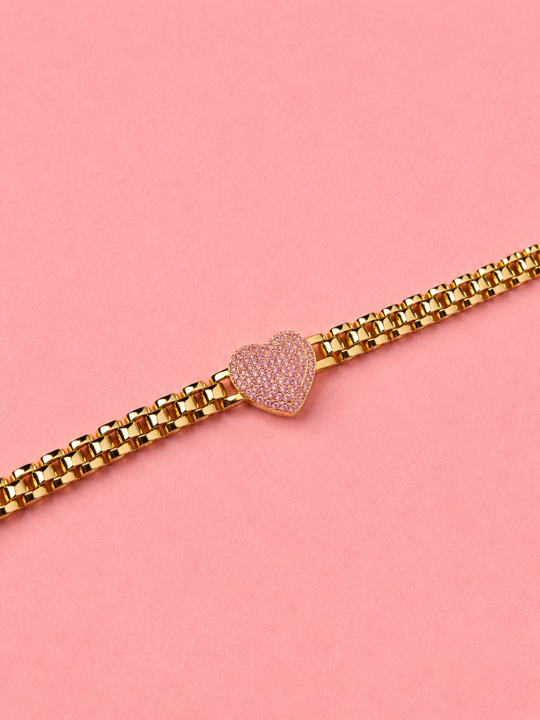 rolex bracelet with heart charm