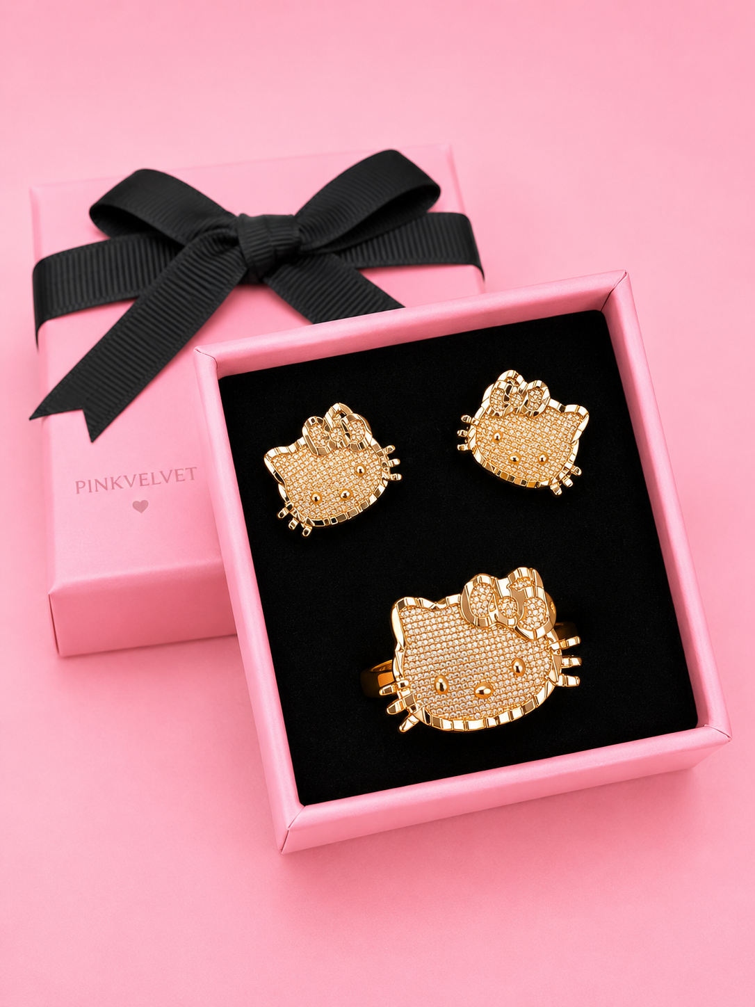 mini hello kitty face set