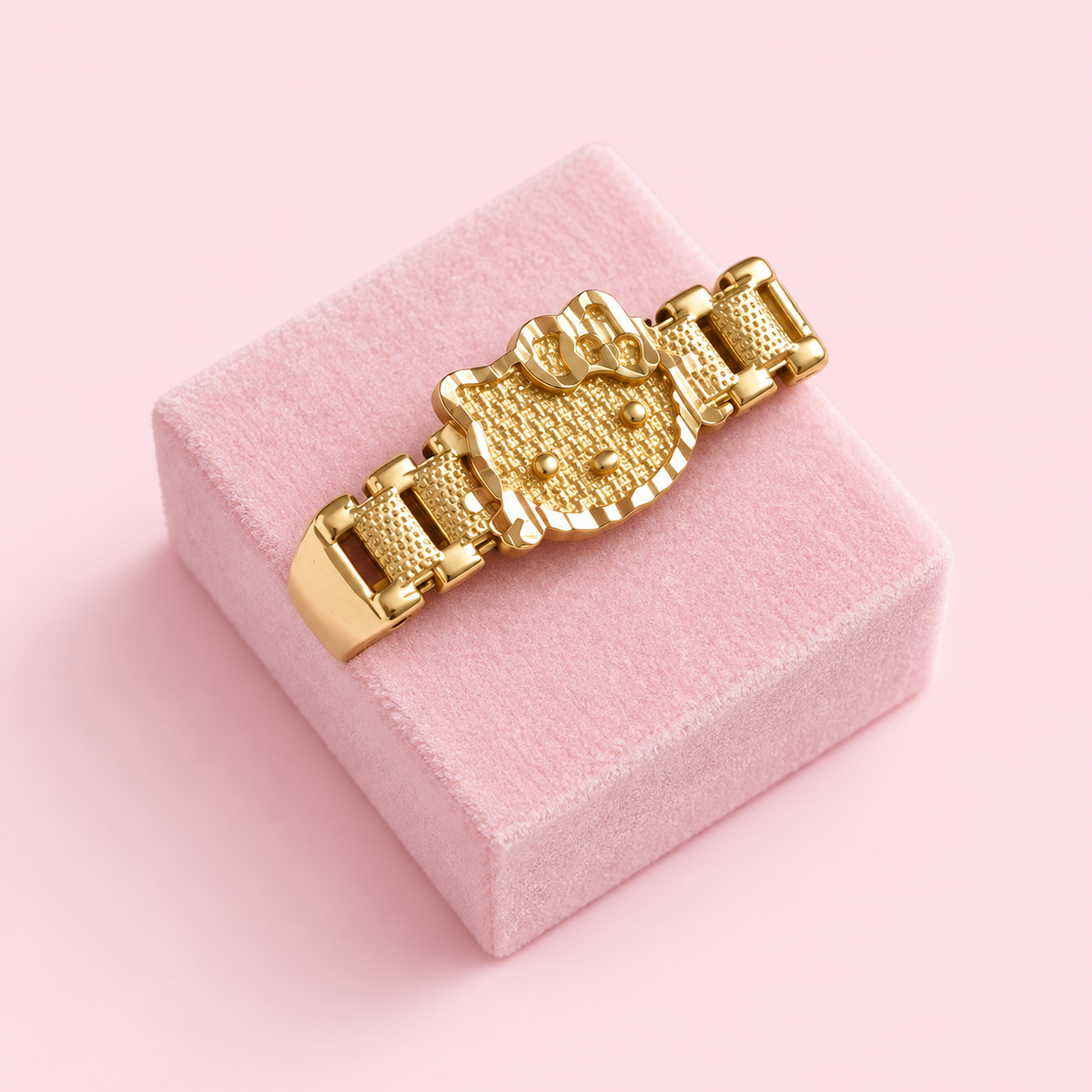 Double Finger Hello Kitty Ring
