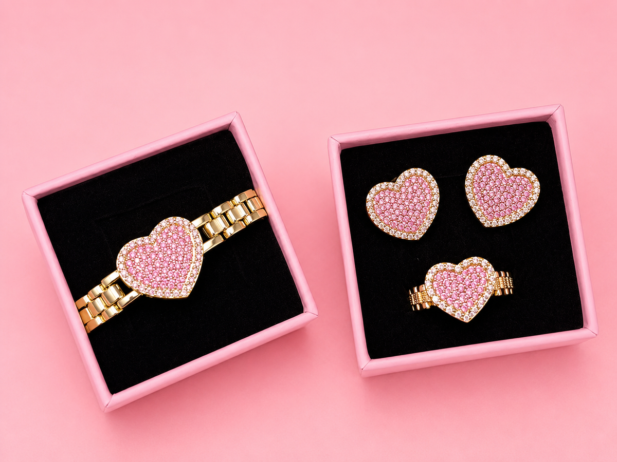 medium rolex heart set