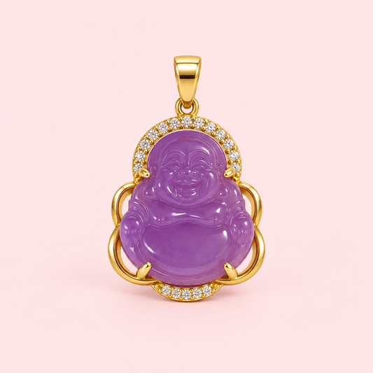 Purple budah charm