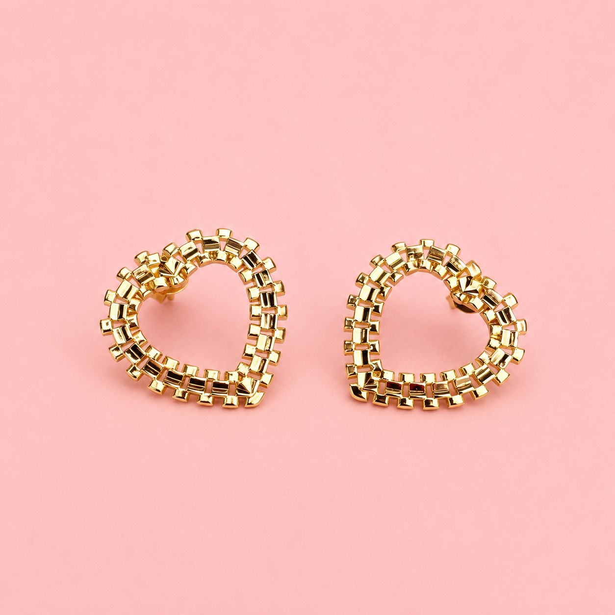 rolex heart earrings