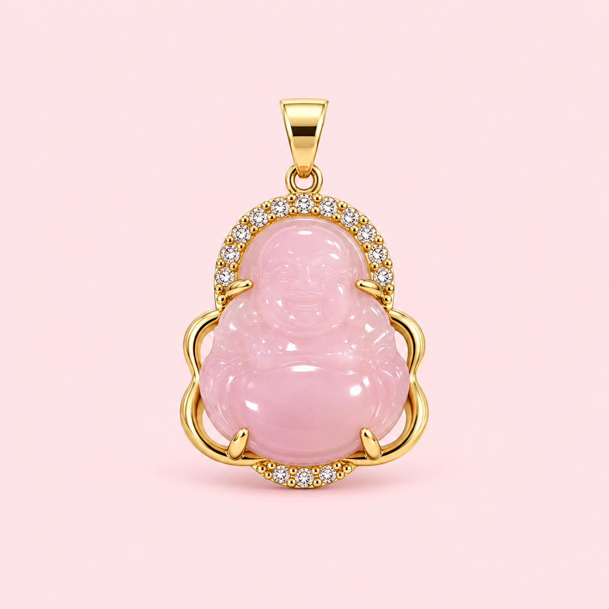 Pink budah charm