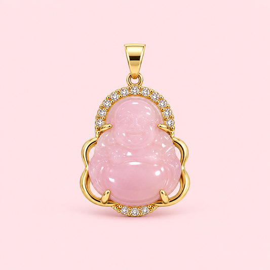 Pink budah charm
