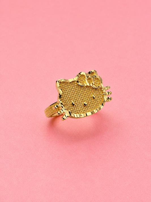 hello kitty face ring