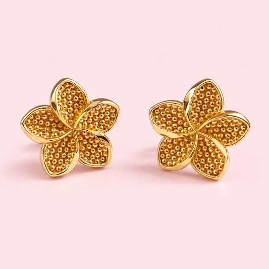 Hibiscus earrings