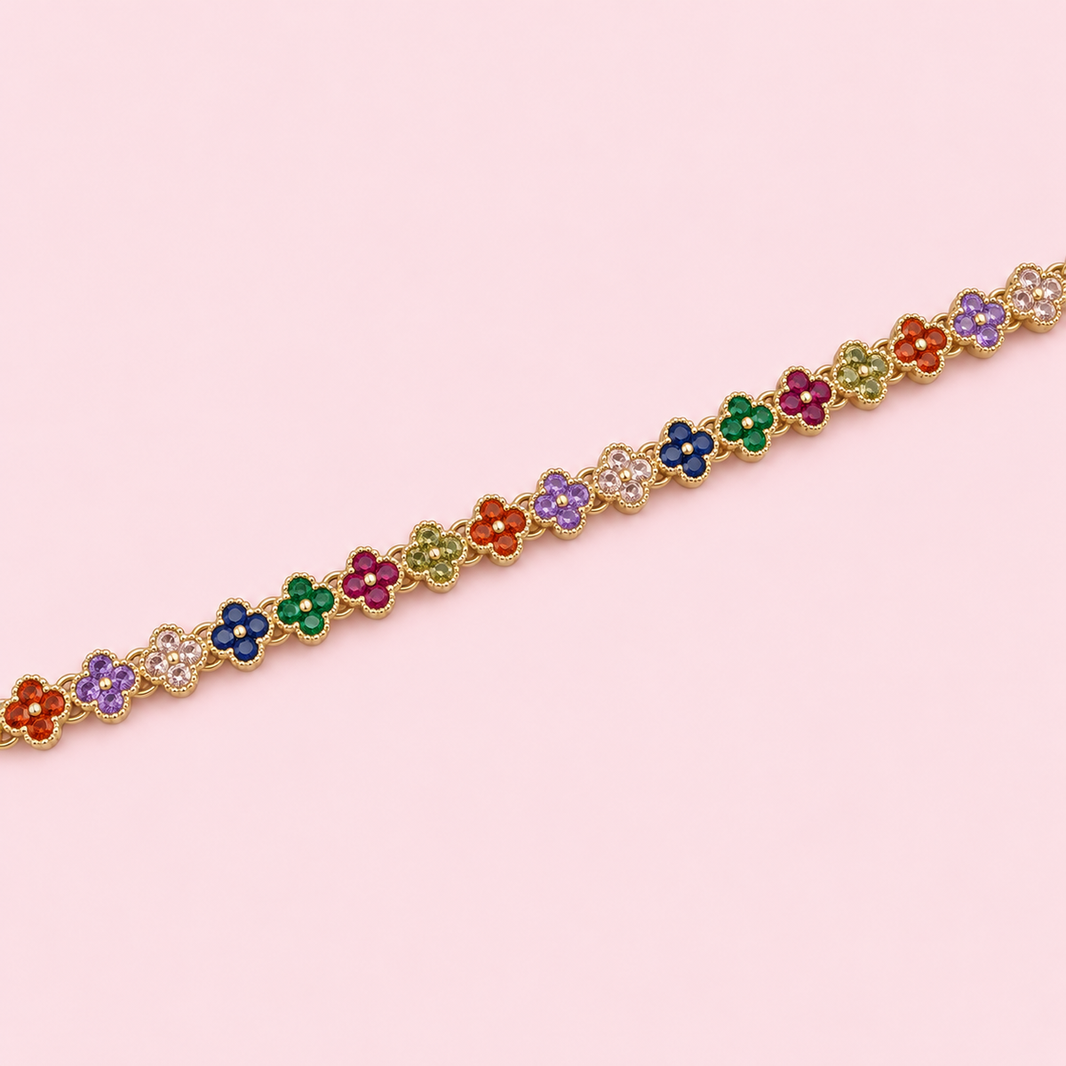 multi color stone bracelet