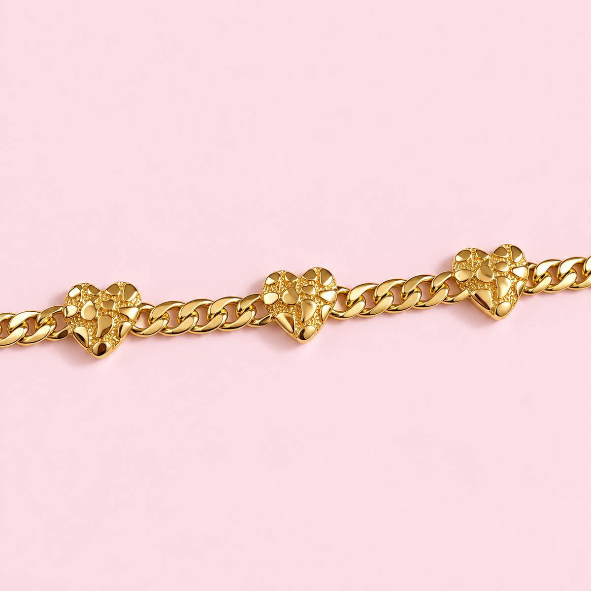 nugget heart bracelet