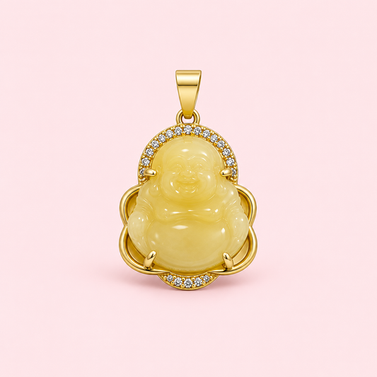 Yellow budah charm